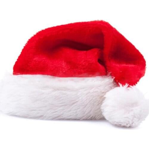 Plush Christmas hats Christmas Holiday Xmas Cap for Santa Claus Christmas Hat