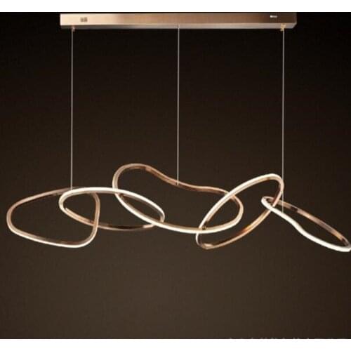 Simple light luxury chandelier creative dining restaurant bar minimalist personality art lamps