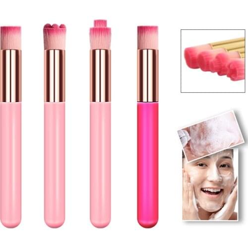 1/4Pcs Flat Head Designed Professional Eyelash Cleaning Brush Nose Blackhead Deep Lash Shampoo Clean Brush Tools Multifunction