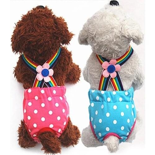 Pet Dog Shorts Diaper Sanitary Physiological Pant Washable Female Short Panties Menstruation Underwear Briefs For Dog Cat