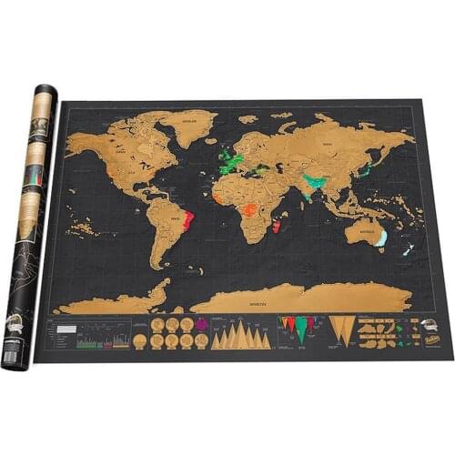 One Piece For VIP Deluxe Erase World Map off World Map Personalized Travel Living Room Home Decoration Wall Stickers