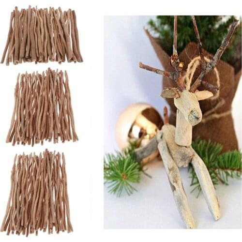 50x Driftwood Tree Branch Twig Rustic Home Embellishments Wood Stick Dowel Rods