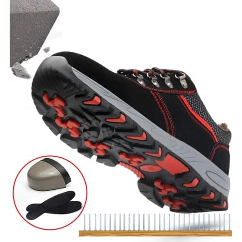Steel Toe Safety Boots Ankle Survival Safety Anti-smashing Steel Mid-plate Safety Shoes
