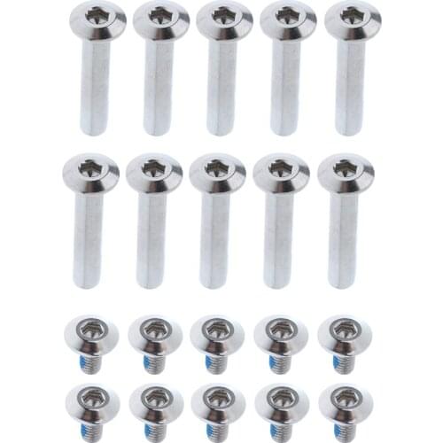 1 Set Stainless Steel Roller Skate Screw Nuts Bolt Replacement Accessories Silver
