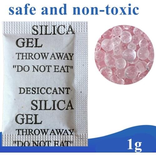 50/100 Packs Silica Gel Sachets Desiccant Pouches Safe and Non-toxic Desiccant Wardrobe Dehumidifier Accessories Absorber Bags