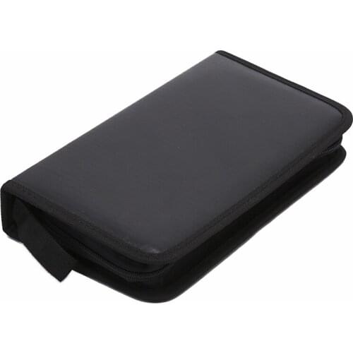 80 Disc PU DVD CD Storage CD Holder Carry Bag Case DJ Faux Leather Case Storage Holder Organizer Wallet Box For VCD DVD CD