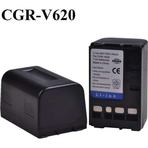 4000mAh CGR-V620 CGR V620 Battery for Panasonic CGR-V14S, CGR-V610, V610, V620, NV-RX14, NV-RX18, NV-RX24, RX37, RX18B, RZ10