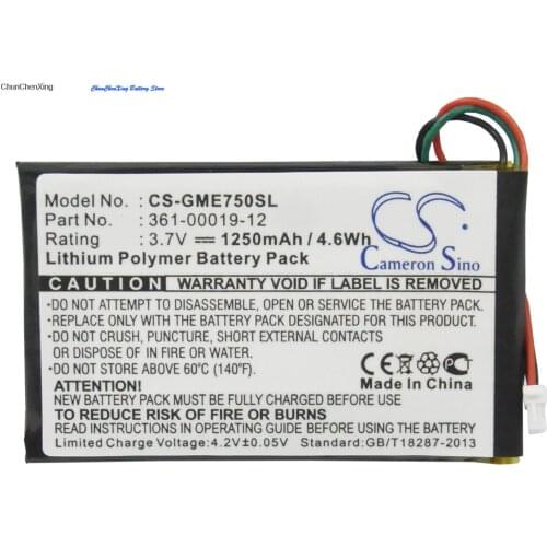 Cameron Sino 1250mAh Battery 361-00019-12 for Garmin Edge 605, 705