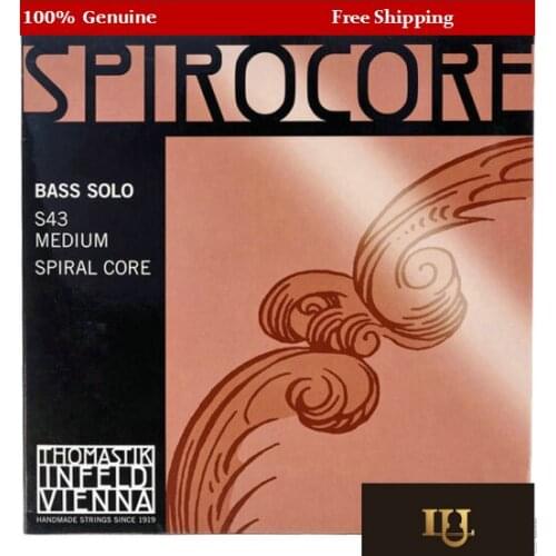 Thomastik Spirocore Bass Solo 3/4 - S43 Double Bass Strings Set-G,D,A,E