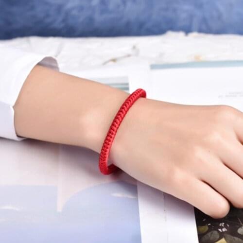 Red String Thread Bracelet Women Men Good Lucky Rope Handwoven Knots Prayer Bracelets Adjustable Size Charm Jewelry Lovers Gift