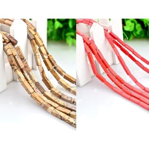 Natural Stone Beads Coral Picture Stone Beads Jewelry and Jewelry Making Handmade DIY Necklaces Bracelets Jewelry Accessories