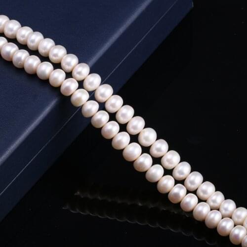 Freshwater Pearl Loose Irregular White Beads 9-10 Mm For DIY Bracelet Earring Necklace Sewing Craft Jewelry Accessory