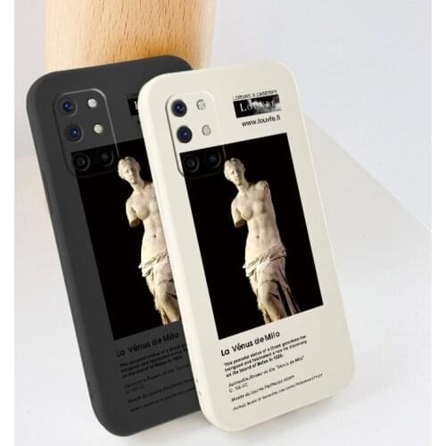 Carving Liquid Silicone Phone Case For Oneplus 8t 9 9pro Camera Protective Camera Lens Protection Soft Back Cover On 9r pro