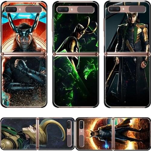 Marvel Avengers Loki For Samsung Galaxy Z Flip 3 5G Black Mobile Shockproof Hard Capa Fundas Phone Case