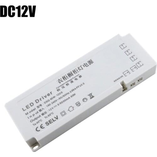 DC 12V Power Supply 24W 220v to 12v Ultra-thin LED Driver Cabinet Lamp Dedicated DuPont Drive Transformer For Wardrobe Light
