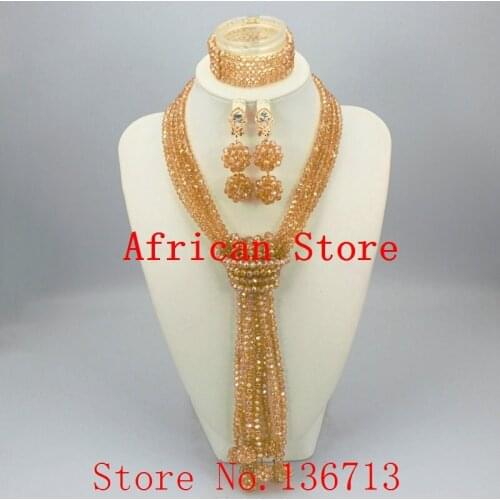 Cantik manik-manik karang African perhiasan pengantin set, African perhiasan manik-manik Set untuk pernikahan gratis pengiriman
