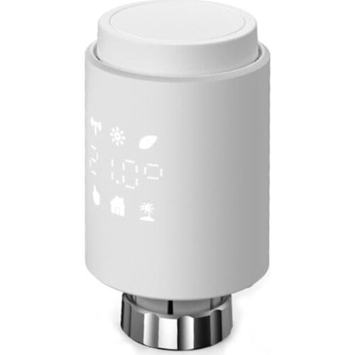 Tuya Zigbee 3.0 Smart Radiator Temperature Controller Programmable Thermostatic Radiator Valve Voice Control Via Alexa