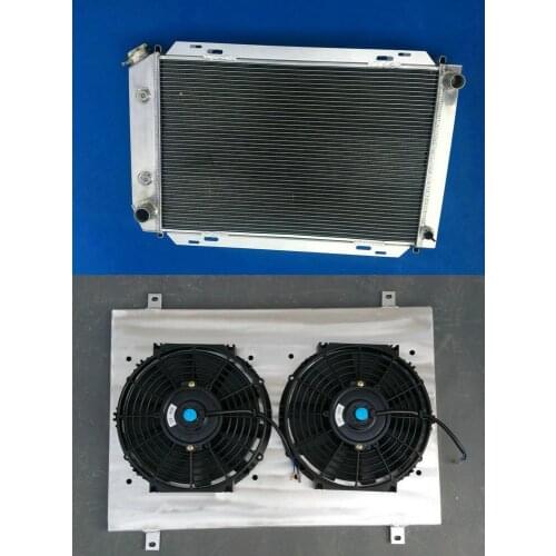 Hot Selling 3 Row Aluminum Radiator + Shroud + Fans 1979-1993 For FORD MUSTANG 80 81 82 83 79 93 90 92