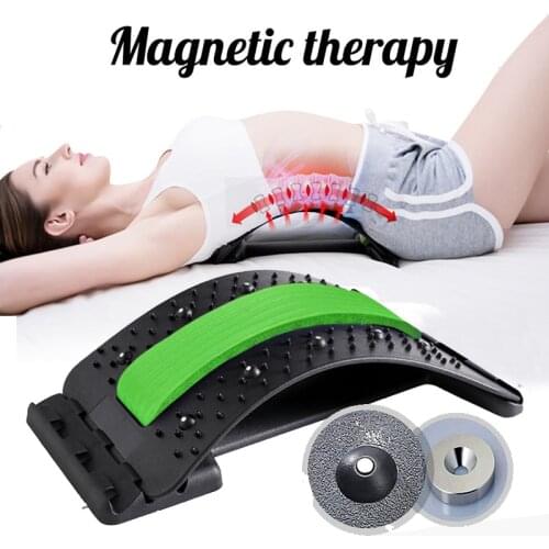 Magnetic Back Massager Stretcher Neck Stretch Tools Massage Cervical Pillow Lumbar Spine Support Corrector for Pain Relief