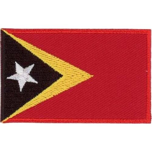 2.5" East Timor Patches For Clothing/Embroidery Patch merrow&flat broder iron on backing free shipping by Post