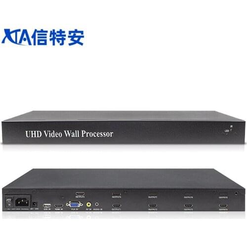 3×2 4K@60HZ video wall processor HDMI 2×3 LCD tv audio video wall controller 1 input 6 HDMI 2×3 output