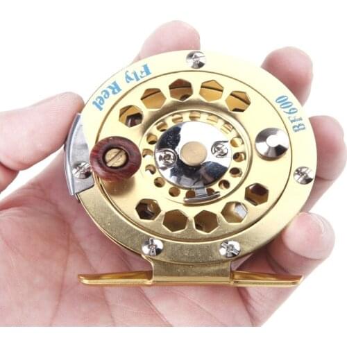 HiUmi New Fishing Reels Metal Spool Centrifugal Droplets Round Bearings Aluminum Alloy Fly Fishing Wheel