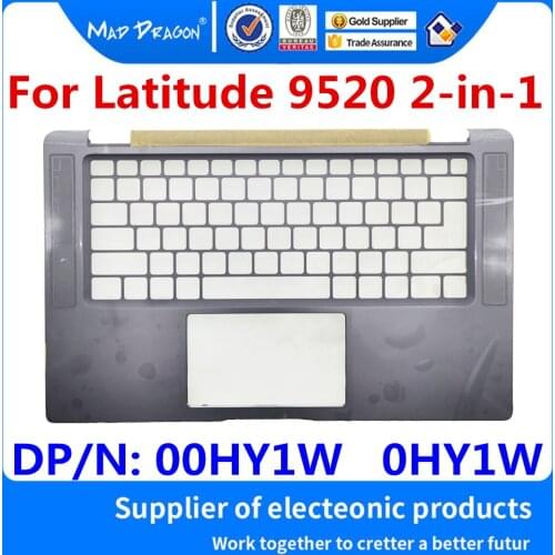 New Original 00HY1W 0HY1W For Dell Latitude 9520 2-in-1 GDA55 Laptop Replacement Palmrest Upper Cover Case WWAN SC port Assy