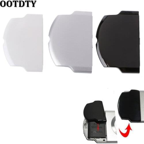 OOTDTY New Black/White/Sliver Color Battery Back Cover Case Replacement Protective Cover for PSP 2000 3000 Series