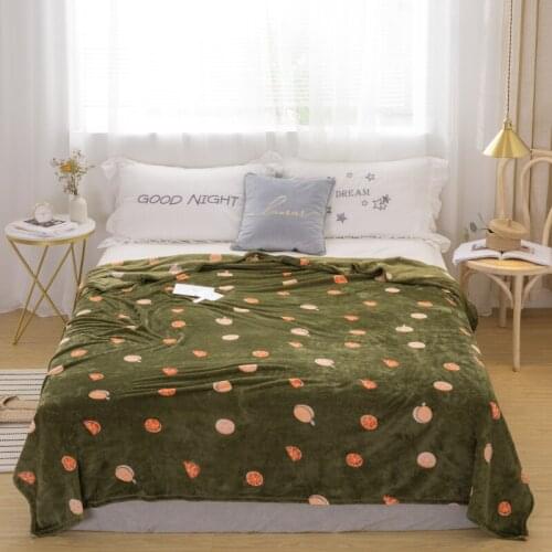 Bedspread blanket High Density Super Soft Flannel Blanket to on for the sofa/Bed