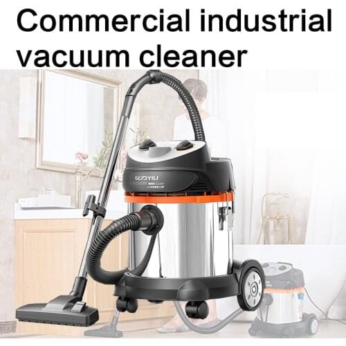 Commercial industrial vacuum cleaner dry and wet blowing bucket type high power silent strong household factory workshop vacuum