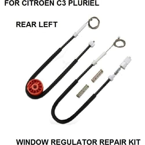 FOR CITROEN C3 PLURIEL 2003-2016 REAR LEFT WINDOW REGULATOR REPAIR KIT