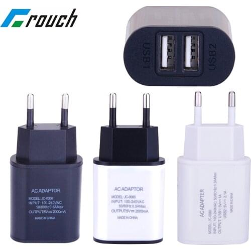 2 USB Charger 5V 2A EU Plug adapter Wall Mobile Phone Charger Portable Charge Micro Cable For Samsung Xiaomi Charging Tablet