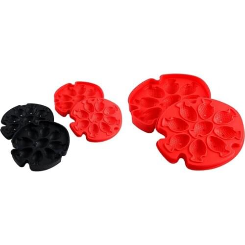 Silicone Ice Square Tray,Easy Release 3D Fish Ice Square Mold for Whiskey and Cocktail