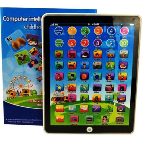 New Light Flat Panel Early Education Learning Story Machine Childrens Point Reading Mini Toys For Kids Russian English