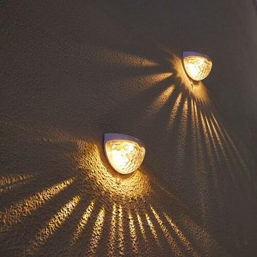 Summer LED Solar Light Outdoor Wall Lamps Energy Garden Lamps Waterproof Solar Lamp Courtyard Garden Decoration Light