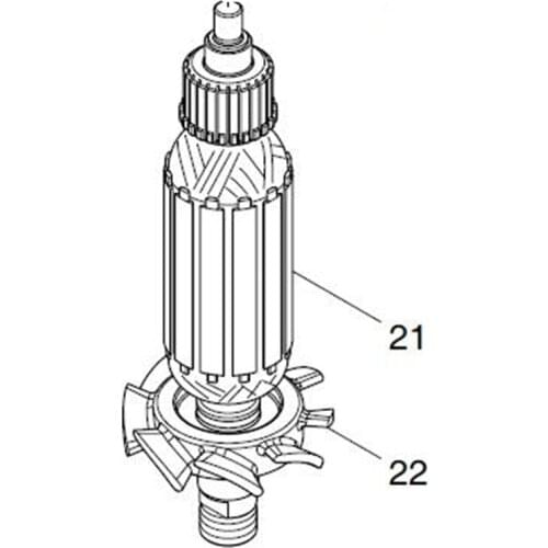 AC220-240V MAKITA 510228-7 Rotor Motor Armature for MT372 Rotor
