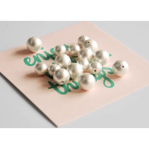 Wholesale Japanese cotton pearl white 20mm jewelry making handmade DIY for women