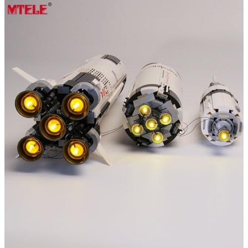 MTELE Brand LED Light Up Kit Toy For The Apollo Saturn V Launch Compatile With 21309 NO Building Block Model