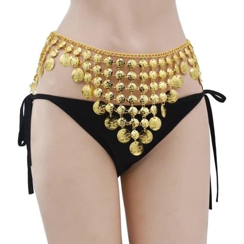 Boho Coin Jewelry Sets Women valentines day gift Alloy Necklace Earrings body chain bracelet hairband Party Indian African Jewel