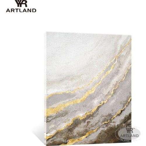 YYR-ARTLAND New year home decoration for wall Handmade oil paintings on canvas Gold painting hanging pictures for living room