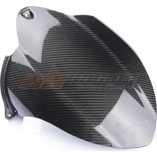 Rear hugger Fender Tire Mudguard Cover with Chain Guard Cover For Kawasaki ZX-10R 2008-2010 Full Carbon Fiber 100