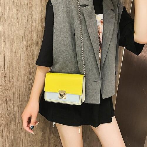 Womens Fashion All-purpose Small Square Bag Single Shoulder Messenger Bags patchwork bags for women 2021 leather shoulder#p30