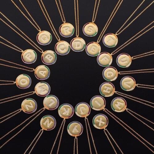 Pure 925 Sterling Silver Jewelry For Women Charm Silver Pendants Rainbow Letter Luxcy Necklace Gold Chain Rainbow DIY Necklace