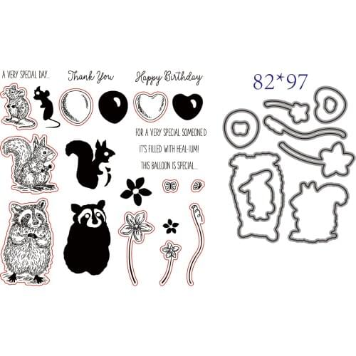 Animal Assembly Clear Rubber Stamp Sheet Cling Scrapbooking DIY Cute Pattern Photo Album Paper Decoration