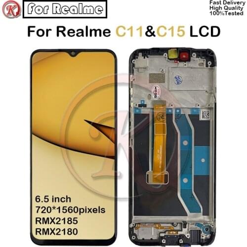 6.5 inch For Realme C11 LCD Display Touch Panel Screen Digitizer Assembly Replacment For Realme C15 RMX2185 RMX2180 Pantalla