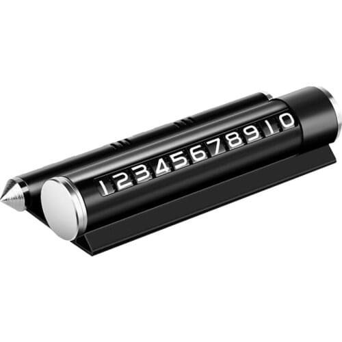 Safety Car Temporary Parking Card Sticker Air Freshener Auto Phone Holder Number Plate Aromatherapy Multifunctional Accessories