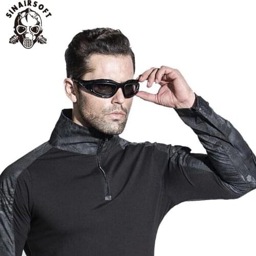 C5 Polarized Goggles 4 Lens Outdoor UV400 Protection Hunting Military Hiking Eyewear Airsoft War Game Glasses