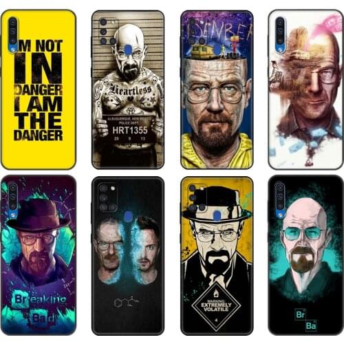 Black tpu Case For Samsung Galaxy A50 50S A30S A10 A01 A11 A21S A31 A41 A51 A71 M21 M30S S10 LITE Cover Breaking bad