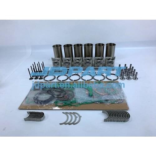 DE08 Engine Overhaul Kit With Bearings Piston Rings Full Gasket Set Liner Valve Kit For Doosan