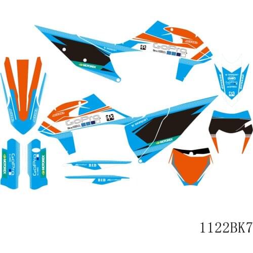 For KTM 125 250 350 450 500 525 SX SXF 2019 2020 EXC XC XCF 2020 Full Graphics Decals Stickers Motorcycle Background Custom